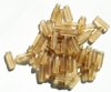 50 5x15mm Transparent Matte Smoke Topaz Glass Rectangle Beads